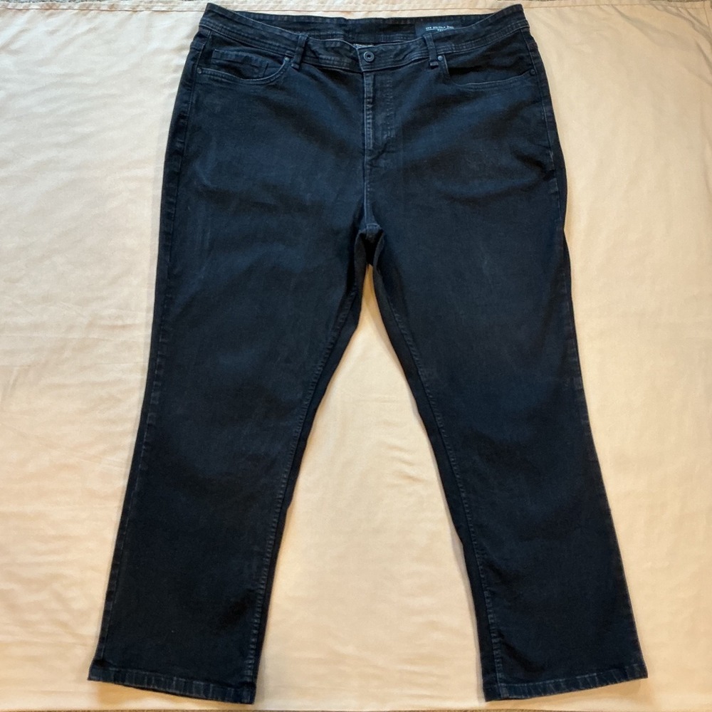 The Perfect Jean Men's Thick Thicc Fit Stretch Jeans Bandit Black‎ Sz 42 x 30